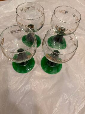 Set of 4 Schmitt Sohne Vintage Wine Glasses Goblets